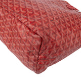 Goyard Red Goyardine Monogram Saint Louis PM Handbag