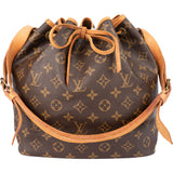 Louis Vuitton Canvas Monogram Sac Noe Petit Shoulder Bag