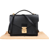 Louis Vuitton Noir Epi Leather Monceau Handbag