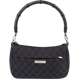 Gucci GG Monogram Bamboo Handbag