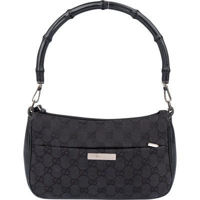 Gucci GG Monogram Bamboo Handbag
