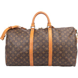 Louis Vuitton Canvas Monogram Keepall 50 Bandouliere