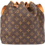 Louis Vuitton Canvas Monogram Sac Noe Petit Shoulder Bag