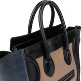 Céline Tricolor Leather Luggage Handbag