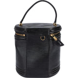 Louis Vuitton Noir Epi Leather Cannes Vanity Handbag