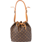Louis Vuitton Canvas Monogram Sac Noe Petit Shoulder Bag