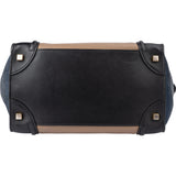 Céline Tricolor Leather Luggage Handbag