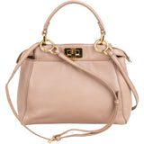 Fendi Leather Peekaboo Handbag