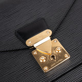 Louis Vuitton Noir Epi Leather Monceau Handbag