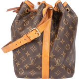 Louis Vuitton Canvas Monogram Sac Noe Petit Shoulder Bag