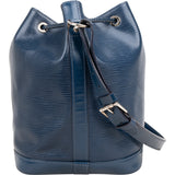 Louis Vuitton Bleu Epi Leather Sac Noe Petit Shoulder Bag