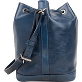 Louis Vuitton Bleu Epi Leather Sac Noe Petit Shoulder Bag