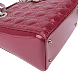 Christian Dior Quilted Patent Leather Lady Dior Handbag