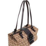Fendi FF Monogram Baguette Buckle Handbag