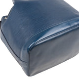 Louis Vuitton Bleu Epi Leather Sac Noe Petit Shoulder Bag