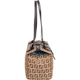 Fendi FF Monogram Baguette Buckle Handbag