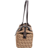 Fendi FF Monogram Baguette Buckle Handbag
