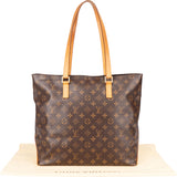 Louis Vuitton Canvas Monogram Cabas Mezzo Shoulder Bag