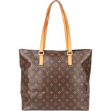 Louis Vuitton Canvas Monogram Cabas Mezzo Shoulder Bag