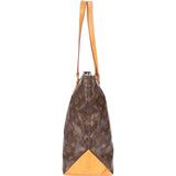 Louis Vuitton Canvas Monogram Cabas Mezzo Shoulder Bag