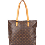 Louis Vuitton Canvas Monogram Cabas Mezzo Shoulder Bag