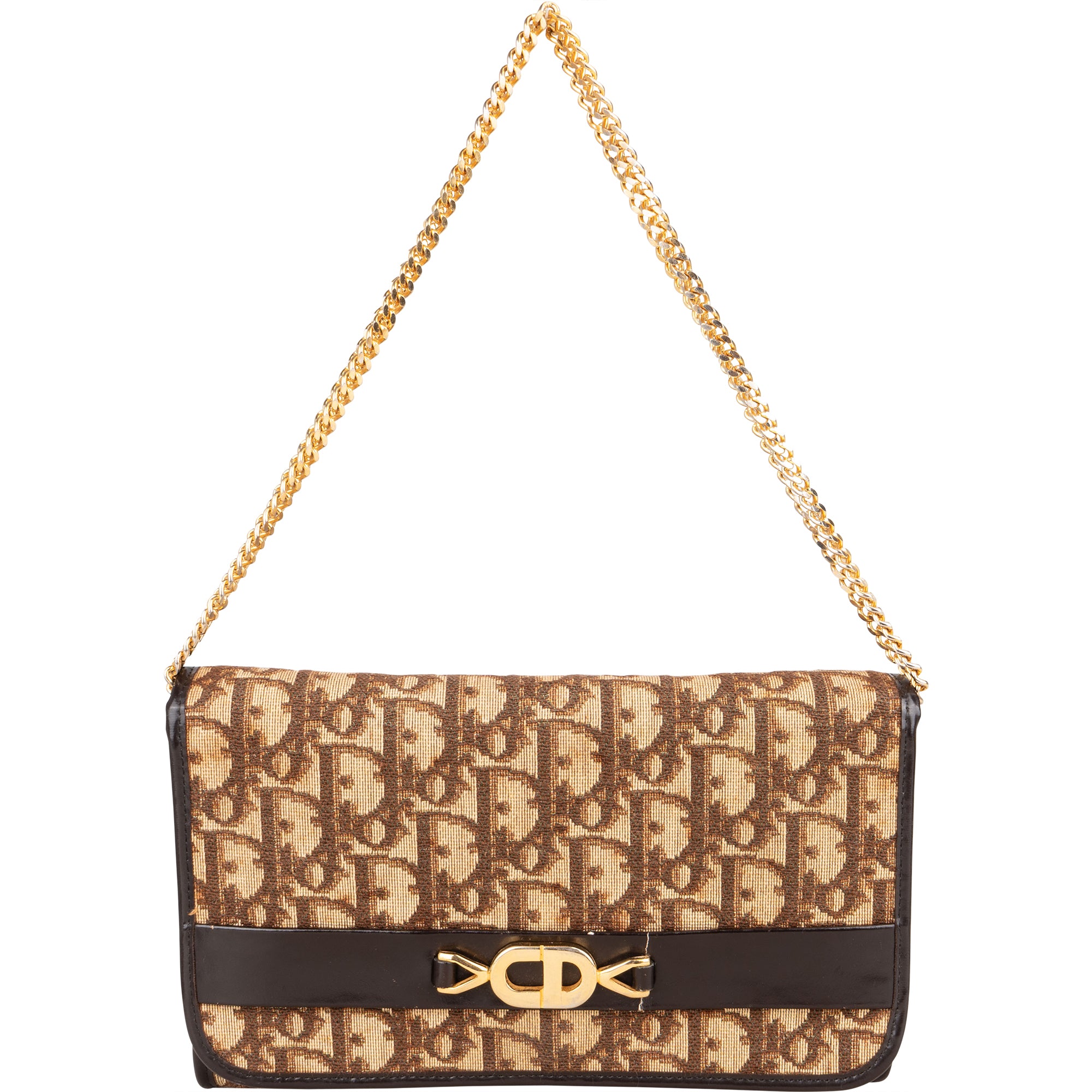 Christian Dior Trotter Monogram Shoulder Bag - vintageandkickz