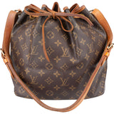 Louis Vuitton Canvas Monogram Sac Noe Petit Shoulder Bag