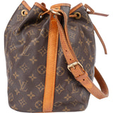 Louis Vuitton Canvas Monogram Sac Noe Petit Shoulder Bag