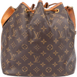Louis Vuitton Canvas Monogram Sac Noe Petit Shoulder Bag