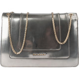 Bvlgari Silver Patent Serpenti Forever Shoulder Bag