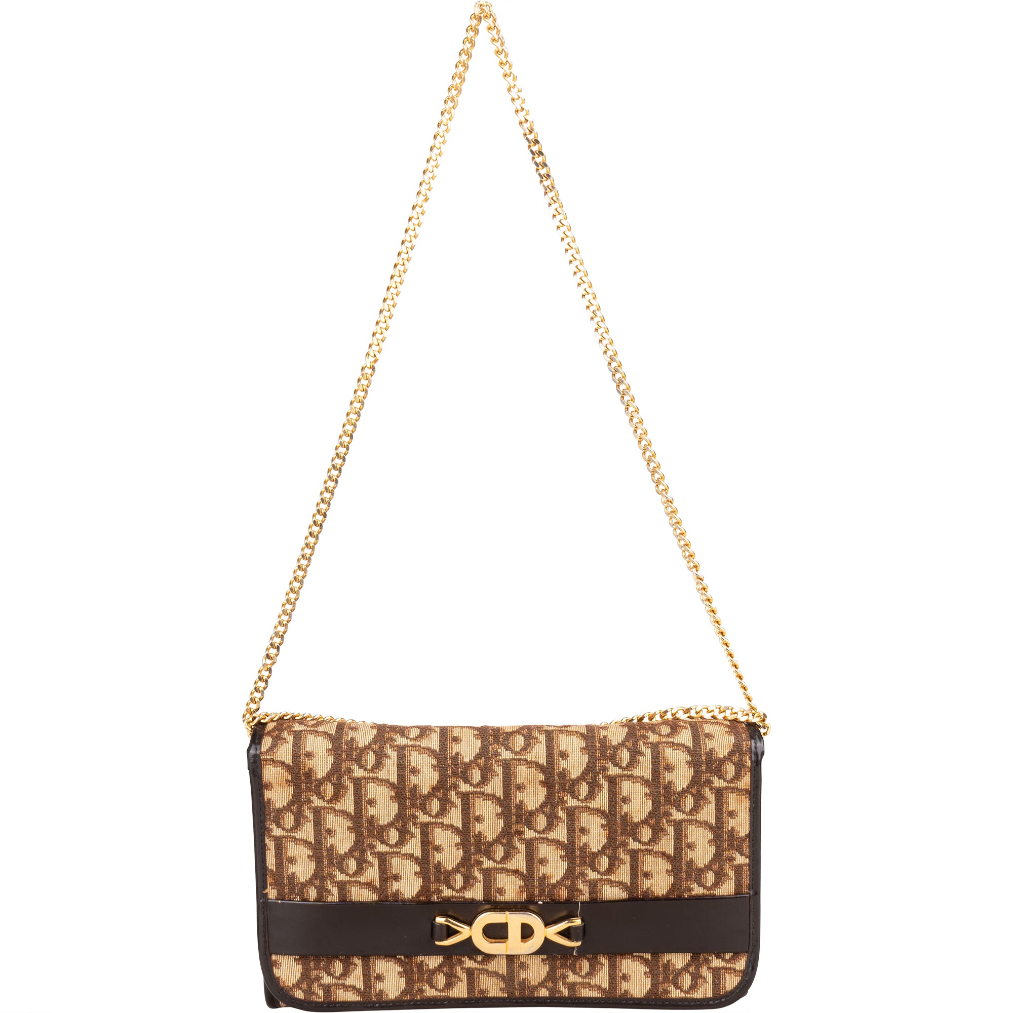 Christian Dior Trotter Monogram Shoulder Bag - vintageandkickz