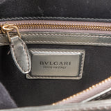 Bvlgari Silver Patent Serpenti Forever Shoulder Bag