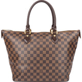 Louis Vuitton Damier Ebene Monogram Saleya MM Handbag