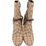 Gucci GG Monogram Horsebit Ankle Boots (35,5)