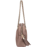 Gucci Brown Nubuk Leather GG Soho Shoulder Bag