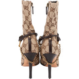 Gucci GG Monogram Horsebit Ankle Boots (35,5)