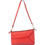 Loewe Red Leather Puzzle Clutch Shoulder Bag