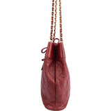 Chanel Bordeaux Quilted Lambskin Shoulder Bag