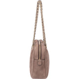 Gucci Brown Nubuk Leather GG Soho Shoulder Bag