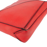 Loewe Red Leather Puzzle Clutch Shoulder Bag