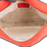 Loewe Red Leather Puzzle Clutch Shoulder Bag