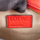 Loewe Red Leather Puzzle Clutch Shoulder Bag