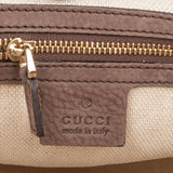 Gucci Brown Nubuk Leather GG Soho Shoulder Bag