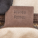 Gucci Brown Nubuk Leather GG Soho Shoulder Bag