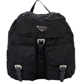 Prada Black Nylon Triangle Backpack
