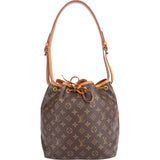 Louis Vuitton Canvas Monogram Sac Noe Petit Shoulder Bag