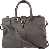 Yves Saint Laurent Grey Leather Y Handbag