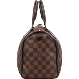 Louis Vuitton Damier Ebene Monogram Speedy 25 Handbag