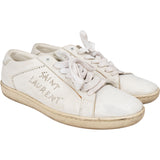 Saint Laurent White Leather Pins Sneaker (41)