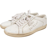 Saint Laurent White Leather Pins Sneaker (41)